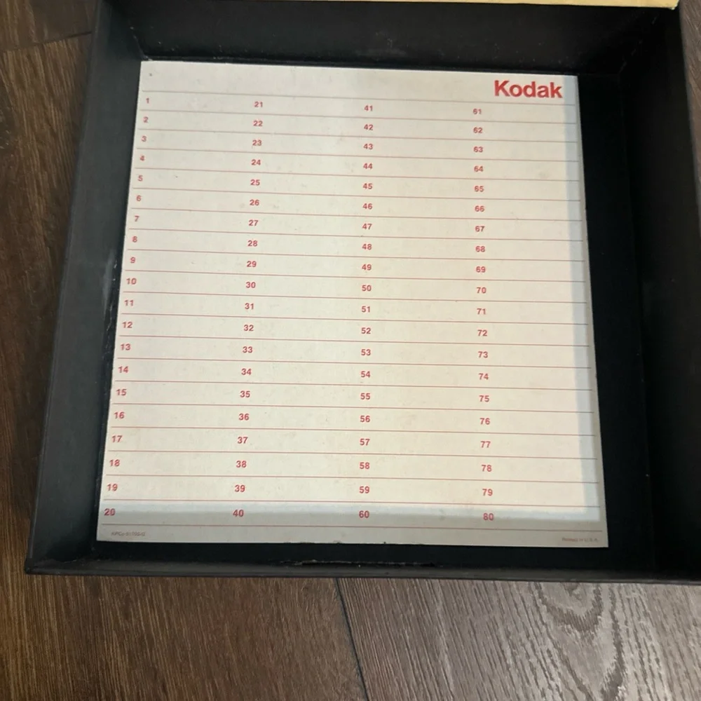 Kodak Carousel Transvue 80 Slide Tray Lot of 3 (1 black , 2 gray), Original Box
